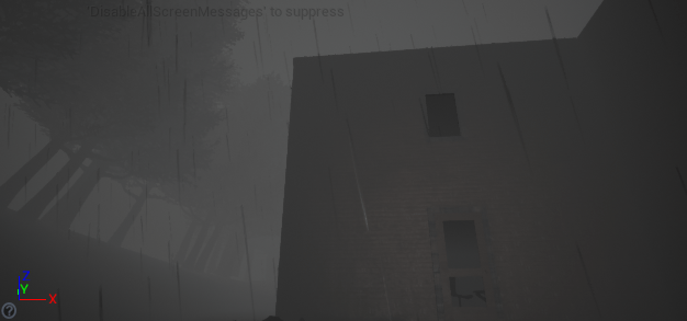 Rain and Fog in Cabin